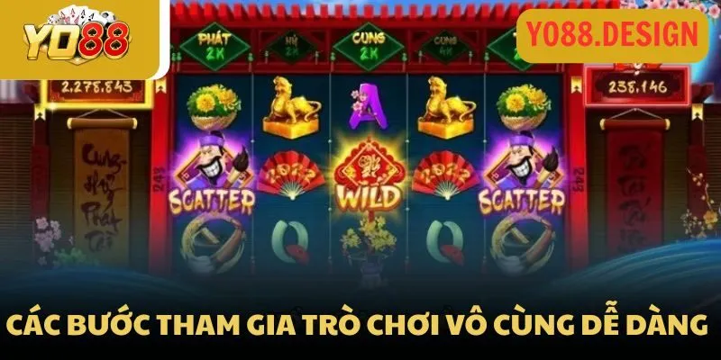 Thầy Đồ Yo88: Siêu phẩm slot nổ hũ siêu hot năm 2026 4 Các bước tham gia trò chơi vô cùng dễ dàng
